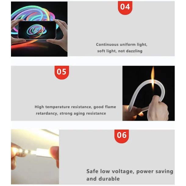 LED-strip 180 LED inkl. fjernbetjening, 3m