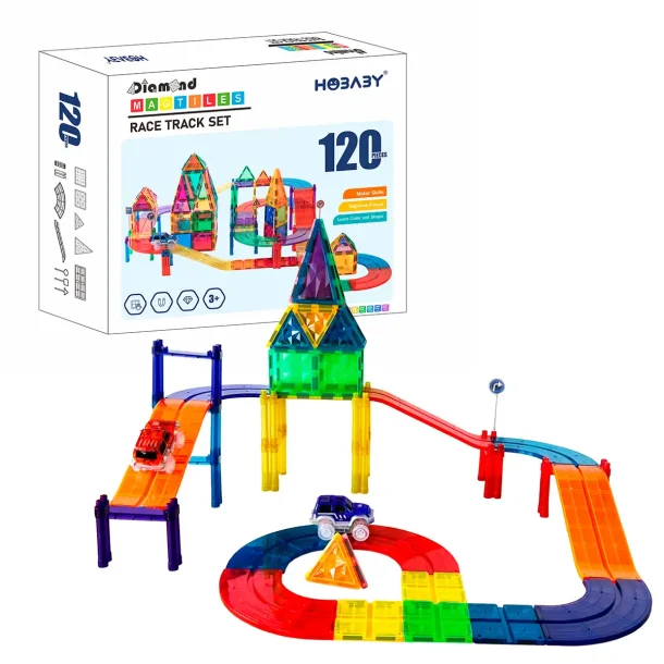 Magnetiska Plattor Bilbana, 120 delar