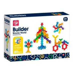 Builder Blocks World - Byggsats, 80 delar