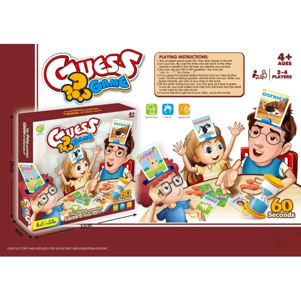 Guess Game - "Gæt hvem jeg er" spil - Dyr