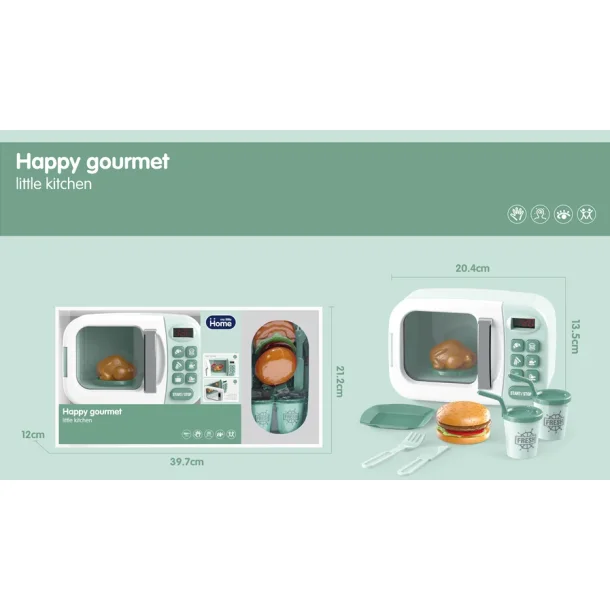 My Little Home Leksaksmikrovgsugn med ljus och ljud