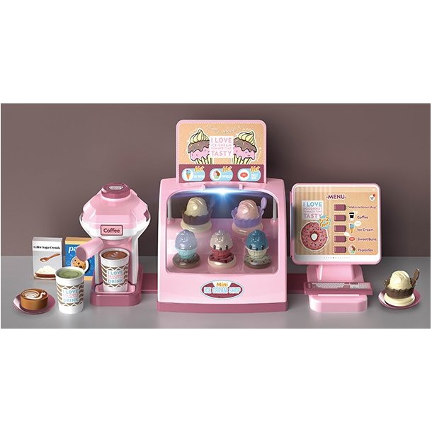 Play House Legetjs Isbutik / Coffee shop m. lys og lyd