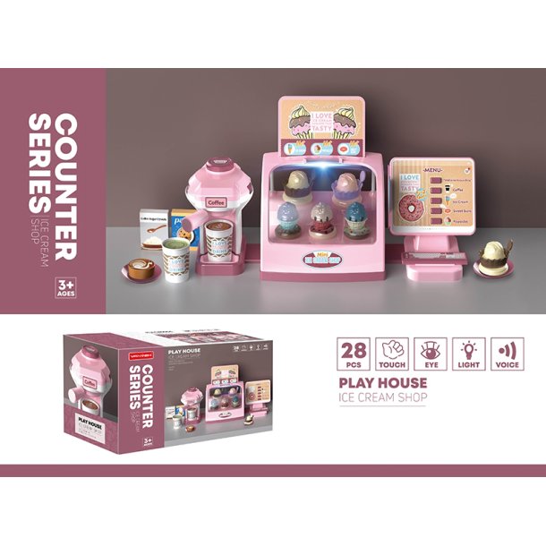 Play House Legetjs Isbutik / Coffee shop m. lys og lyd