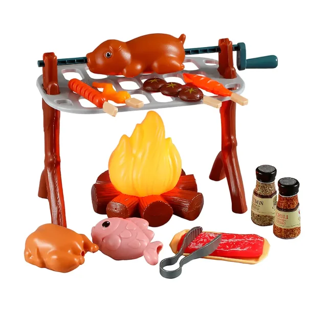 Campfire Legetjs Campingst m. lys og lyd, 17 dele