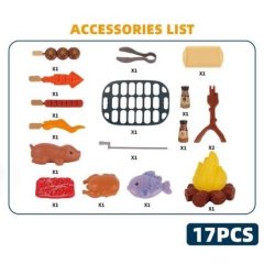 Campfire Legetjs Campingst m. lys og lyd, 17 dele