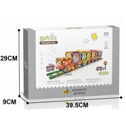 Magnetic Tiles - Togbane, 72 dele