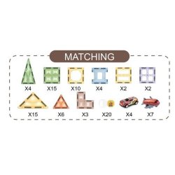 Magnetic Tiles - Lufthavn - 92 Dele