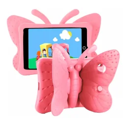 Butterfly cover til iPad Air 11 + Pro 11 (2024) / 4+5 + iPad 10 + 11 Pro (10.9") (2018-2022), Pink