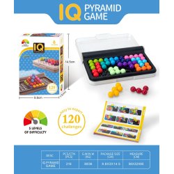 IQ Pyramid Game Puzzle m. 120 udfordringer