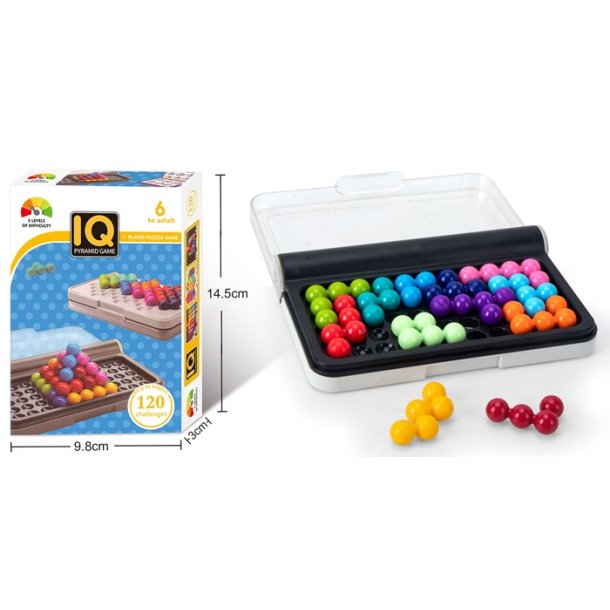 IQ Pyramid Game Puzzle m. 120 udfordringer