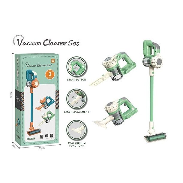 Legetøjstøvsuger 2-i-1, m. sugefunktion