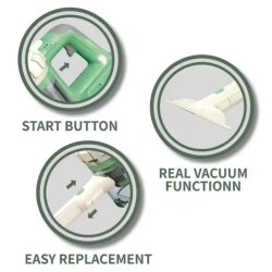 Legetøjstøvsuger 2-i-1, m. sugefunktion