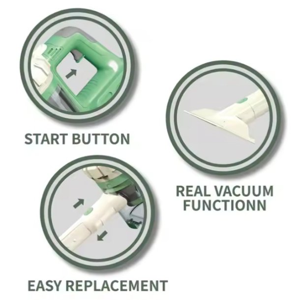 Legetøjstøvsuger 2-i-1, m. sugefunktion