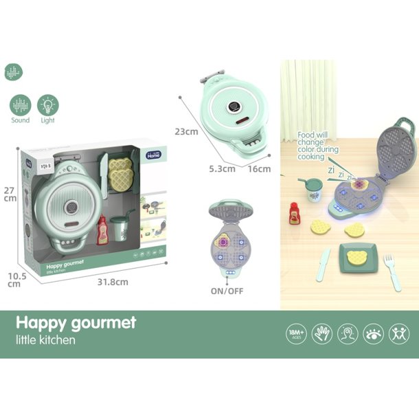 My Little Home Leksaksvaffeljrn med magisk frgskiftning