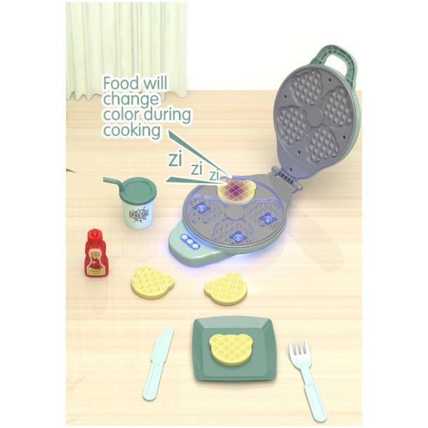 My Little Home Leksaksvaffeljrn med magisk frgskiftning