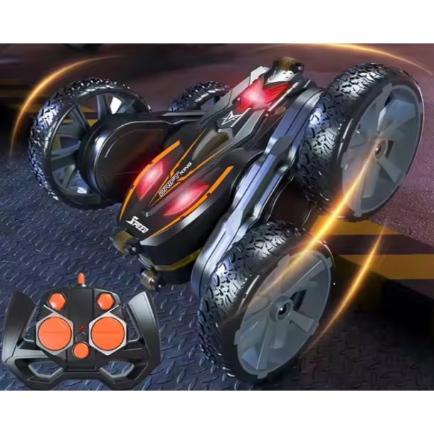 Stunt Car PRO, fjernstyret stuntbil m. 360° Spins