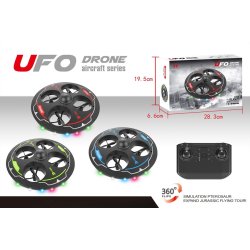 UFO Glow Drone m. 360° Flips