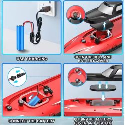 Airship High-Speed Yacht, fjernstyret m. LED-lys