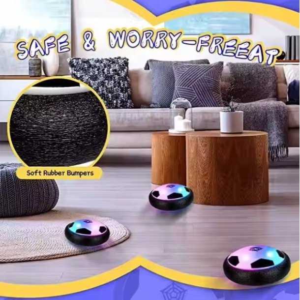 Hover Ball, genopladelig m. LED-lys