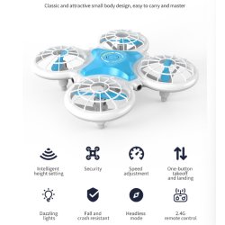 Flying Glow Drone m. 360° flipfunktion