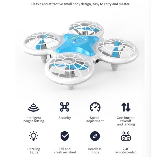 Flying Glow Drone m. 360° flipfunktion