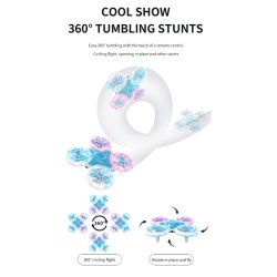 Flying Glow Drone m. 360° flipfunktion