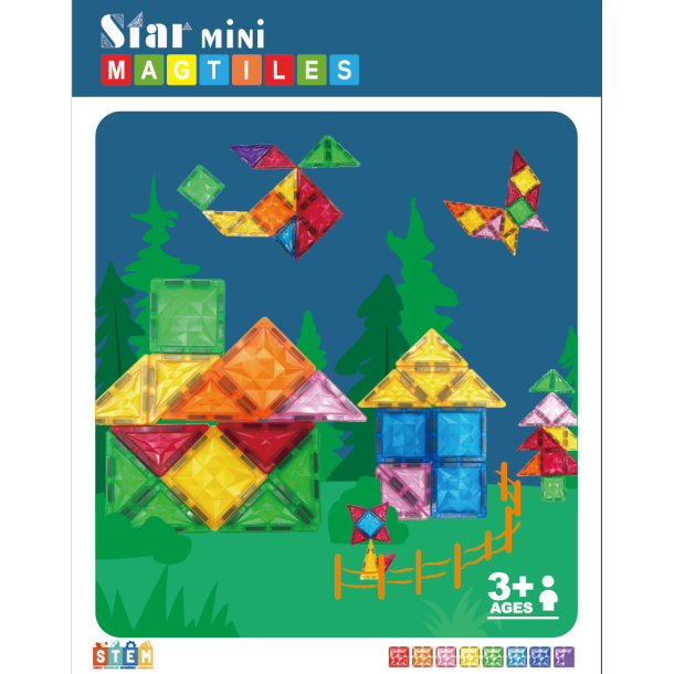 Magnetic Tiles Mini, 32 dele