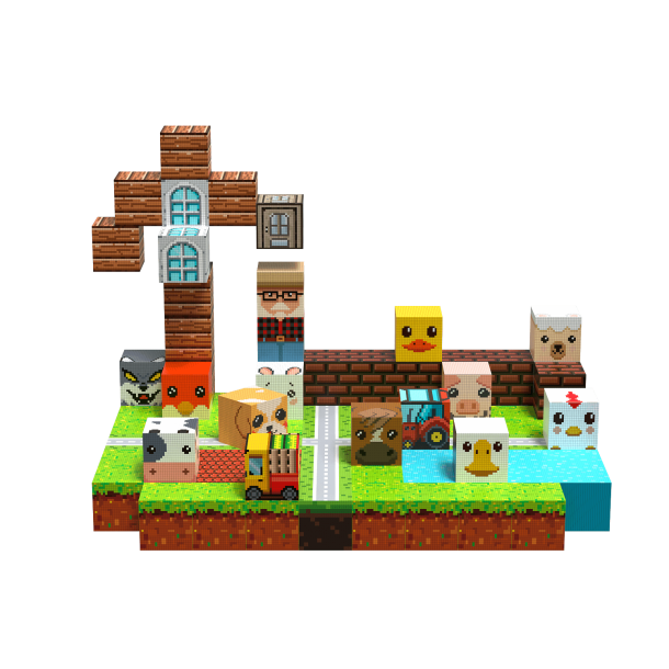 MagCubes Magnetiske Byggeklodser, Bondegrd, 100 dele