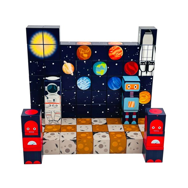 MagCubes Magnetiske Byggeklodser, Rummet, 100 dele
