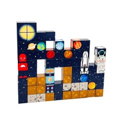 MagCubes Magnetiske Byggeklodser, Rummet, 100 dele