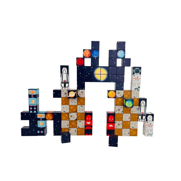MagCubes Magnetiske Byggeklodser, Rummet, 100 dele