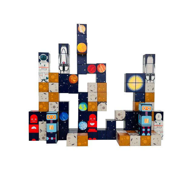 MagCubes Magnetiske Byggeklodser, Rummet, 100 dele