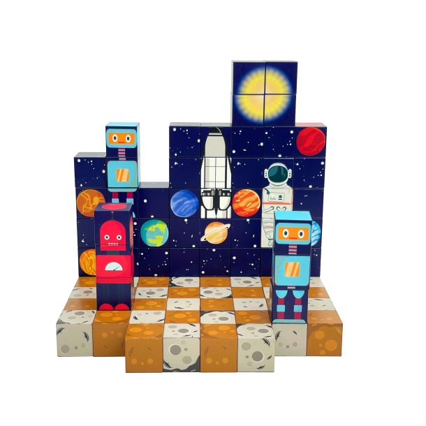 MagCubes Magnetiske Byggeklodser, Rummet, 100 dele