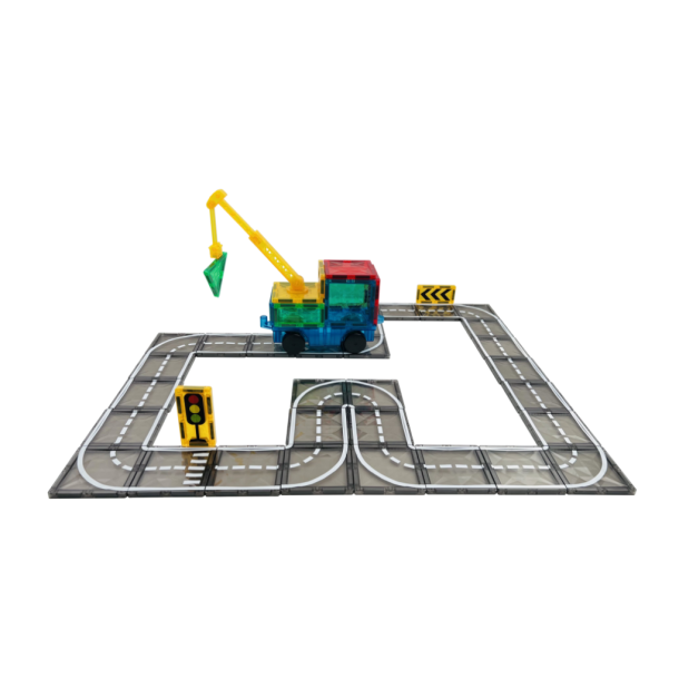 Magnetiska Plattor - Trafikbana, 72 delar