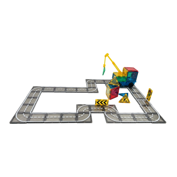 Magnetiska Plattor - Trafikbana, 72 delar