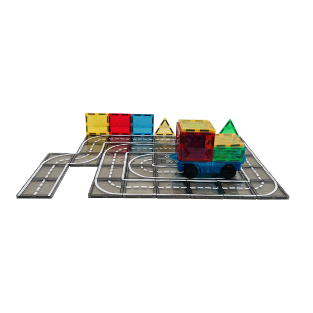 Magnetiska Plattor - Trafikbana, 72 delar