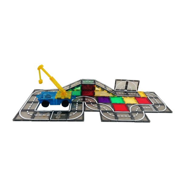 Magnetiska Plattor - Trafikbana, 72 delar