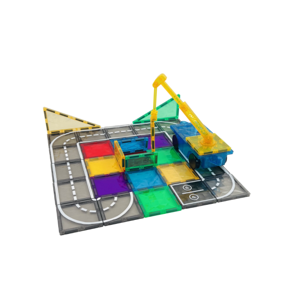 Magnetiska Plattor - Trafikbana, 72 delar