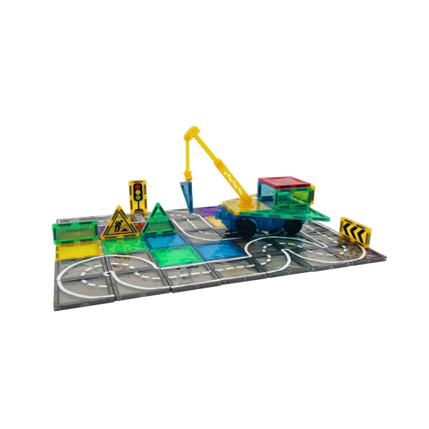 Magnetiska Plattor - Trafikbana, 72 delar