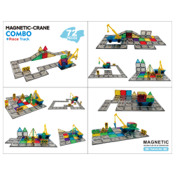 Magnetiska Plattor - Trafikbana, 72 delar