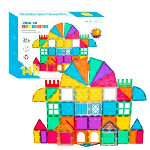 Magnetic Tiles Byggeklosser  148 stk