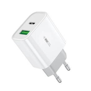 Vgoplader - PD + QC 3.0, 20W adapter hvid