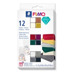 Staedtler FIMO modelleringsler, Soft Effect, 12x25g