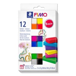 Staedtler FIMO modelleringsler Soft Basis 12x25g, 12 dele
