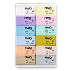 Staedtler FIMO modelleringsler Soft Pastel 12x25g, 12 dele