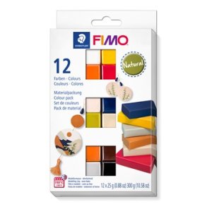 Staedtler FIMO modelleringsler Soft Neutral 12x25g, 12 dele
