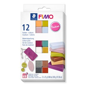 Staedtler FIMO modelleringsler Soft Fashion 12x25g, 12 dele