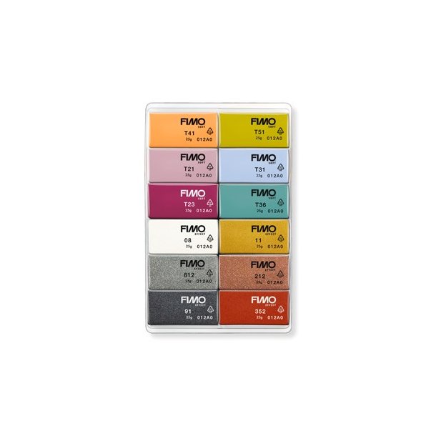 Staedtler FIMO modelleringsler Soft Fashion 12x25g, 12 dele