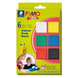 Staedtler FIMO modelleringsler Basic 6x42 g, 6 dele