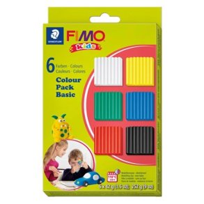 Staedtler FIMO modelleringsler Basic 6x42 g, 6 dele